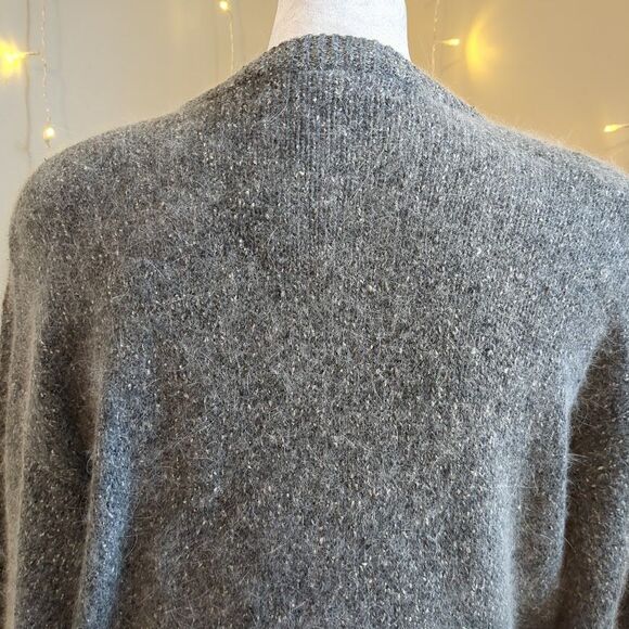 NWT Vintage 90s Segue Sweater Silk Angora Gray Beaded Size S - Picture 7 of 9